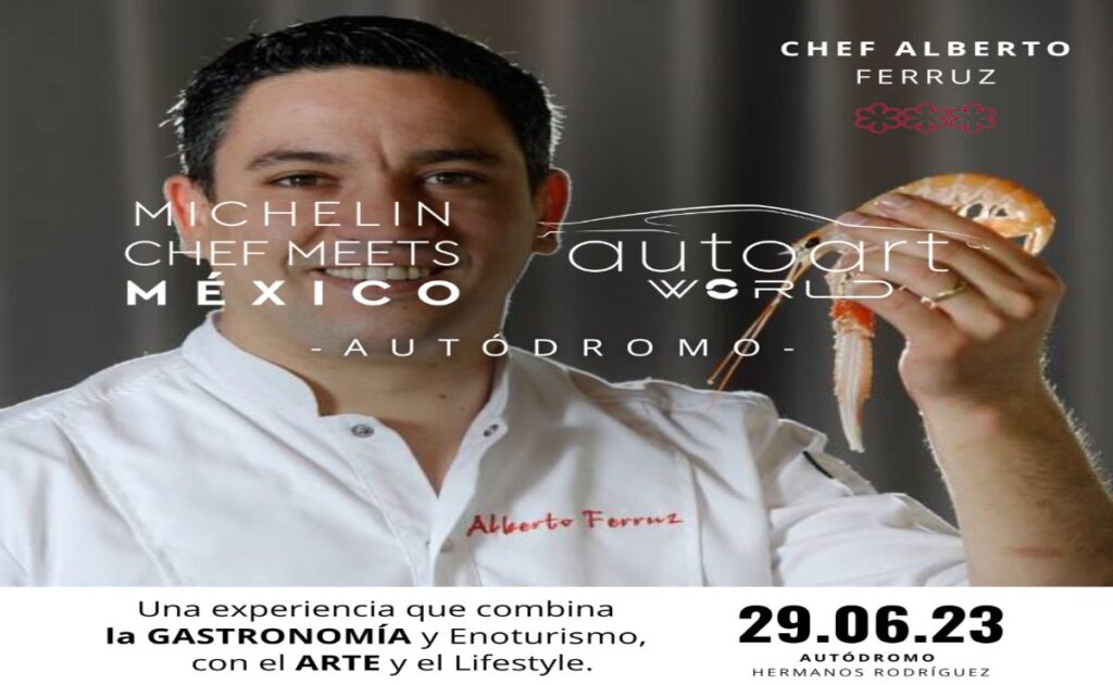 Chefs reconocidos por Michelin, una cocinera tradicional y 5 grandes restaurantes estarán en el Michelin Chef Meets & Autoart.