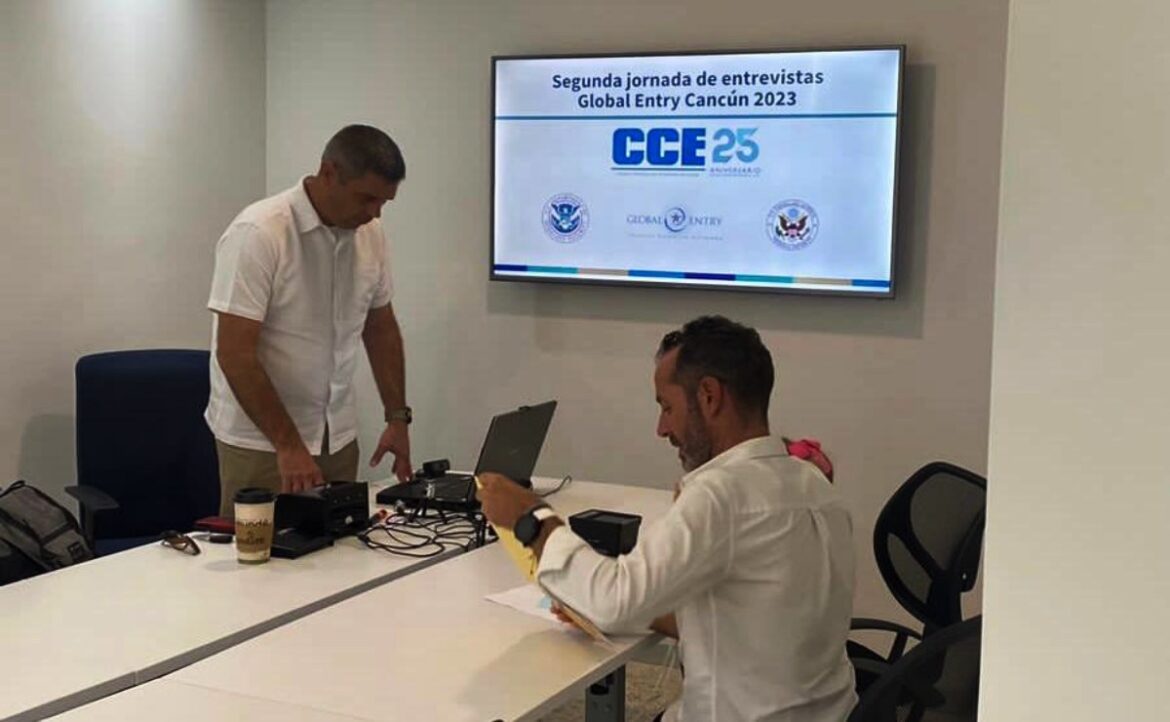 El Consejo Coordinador Empresarial del Caribe (CCE) y el Consulado de Estados Unidos en Mérida han logrado con éxito el programa Global Entry.