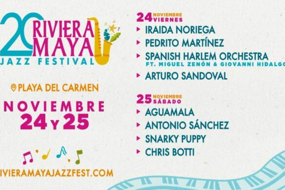Descubre la emocionante edición número 20 del Riviera Maya Jazz Festival, que regresa a Playa del Carmen el 24 y 25 de noviembre.