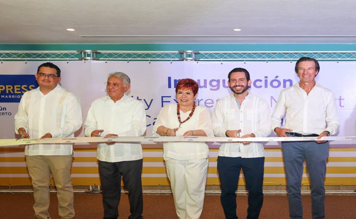 Luego de casi tres meses en operación, se inauguró oficialmente el hotel City Express by Marriott Cancún Aeropuerto.