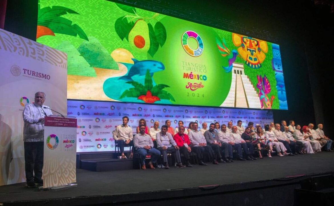 El secretario Federal de Turismo, Miguel Torruco Marqués, inauguró la 48 edición del Tianguis Turístico México 2024.
